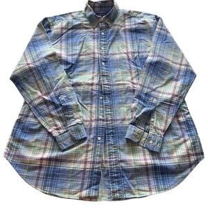 Ralph Lauren Classic Fit Multicolor Plaid Long Sleeve Button Down Shirt- XLT